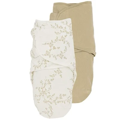 Abbildung von Meyco Baby Pucksack Swaddlemeyco Branches, Uni Sand (2 tlg), 0 3 Monate