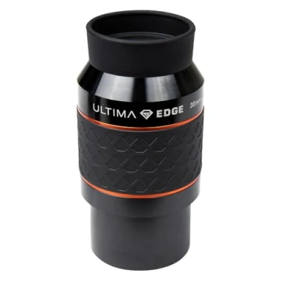 Abbildung von Celestron 93454 Ultima Edge 30 mm Parfokales Ultra Flachfeld Okular für 2 Zoll Fokussierer Gestochen scharfe Sicht, voll vergütete Linsen, geformter Gummigriff, Schwarz