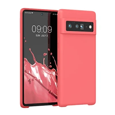 Abbildung von kwmobile Hülle kompatibel mit Google Pixel 6 Pro Silikon Handy Case Handyhülle weiche Oberfläche kabelloses Laden Dolce Vita