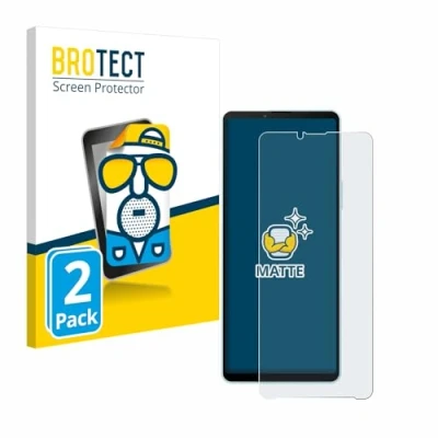 Abbildung von BROTECT Entspiegelungs Schutzfolie für Sony Xperia 10 VI (2 Stück) Matte Displayschutz Folie, Anti Reflex, Fingerprint