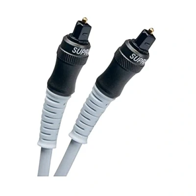 Abbildung von Supra 1003100011 Toslink/Toslink Glasfaserkabel (Toslink Kabel, Toslink Stecker/Stecker, Blau, 1 m)