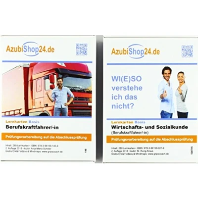 Abbildung von Kombi Paket Berufskraftfahrer Lernkarten: Erfolgreiche Prüfungsvorbereitung auf die Abschlussprüfung