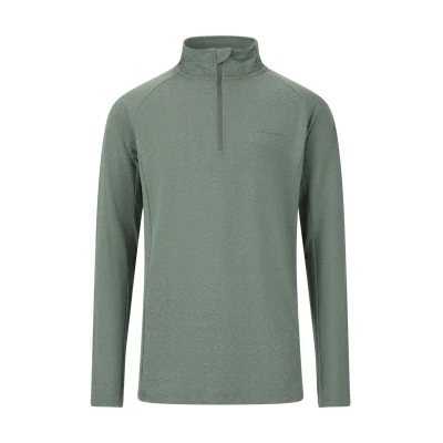 Abbildung von Endurance Earl Melange Midlayer Junior Gr. 10/140, grün, atmungsaktiv, ideal für Outdoor Läufe und aktive Freizeit