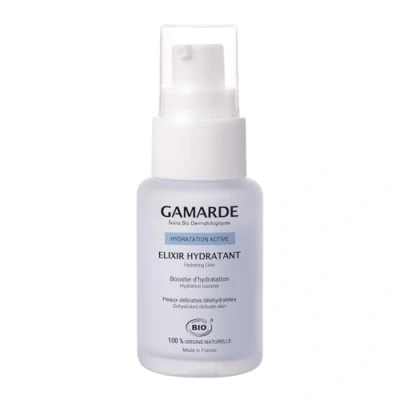 Abbildung von GAMARDE Bio Kosmetik: Feuchtigkeits Elixier mit Aloe Vera, Hyaluronsäure &amp; Haselnussöl I Booster für normale oder empfindliche Haut Natürliches Gel Vegan 30 ml