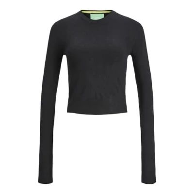 Abbildung von JJXX Valentina LS SOFT Cropped CN Strickpullover, Damen, Größe: Large, Black