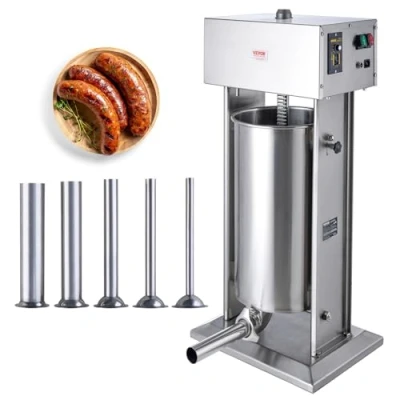 Abbildung von VEVOR Elektrischer Wurstfüller 25L Vertikaler Fleischfüller Wurstfüllmaschine