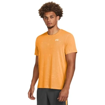 Abbildung von Under Armour Shortsleeves Launch Splatter Sport Tshirt Nova orange, Herren, Größe: Medium, orange