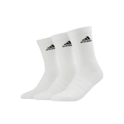 Abbildung von adidas Performance CUSH 3 PACK Unisex Sportsocken, Größe: 46 48, White/black