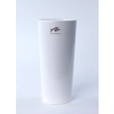 Abbildung von Porzellanvase OVAL Vase Porzellan Blumenvase Tischvase weiß 22 cm
