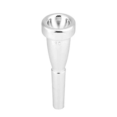 Abbildung von Trompeten Mundstück, Kupfer Trompete Mundstück für 3C Größe Musikinstrument(Silber)