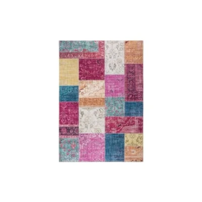 Abbildung von LUXOR living Teppich &quot;Prima 2&quot;, rechteckig, Kurzflor, Patchwork Muster, Vintage Design, Wohnzimmer