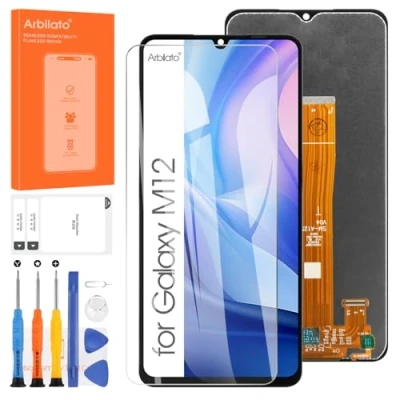 Abbildung von Arbilato LCD Bildschirm für Samsung Galaxy M12 Touchscreen Ersatz M127 SM M127F/DSN Display Digitalisierer Montage Reparatur Kits