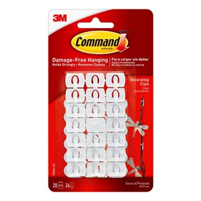 Abbildung von Command Christmas and Fairy Light Decoration Clips (Pack of 20)