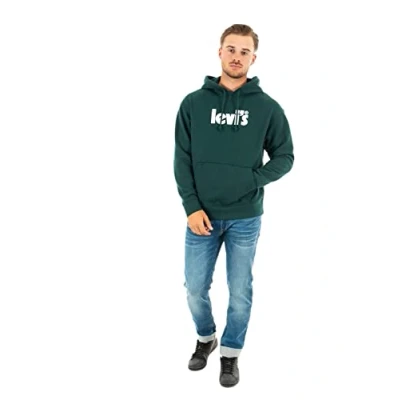 Abbildung von Levi&#039;s Herren Relaxed Graphic Sweatshirt Hoodie Kapuzenpullover,Poster Ponderosa Pine,XS