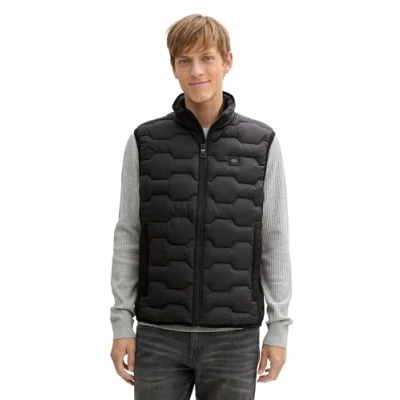 Abbildung von TOM TAILOR Herren 1044088 Weste, 29999 Black, L EU
