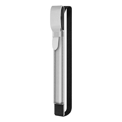 Abbildung von Fintie Halter kompatibel mit Apple Pencil Pro/USB C &amp; 1./ 2. Gen, Kunstleder Stift Hülle USB Adapter Tasche iPad Hülle, Silber