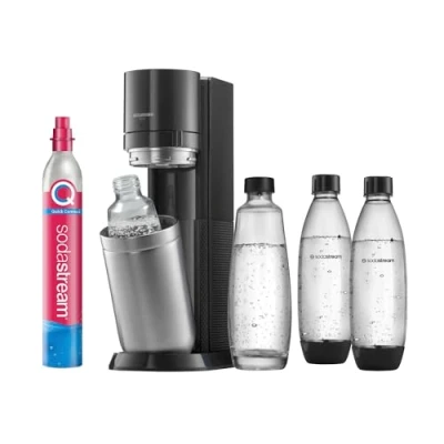 Abbildung von SodaStream Wassersprudler &quot;DUO&quot;, (Set, 4 tlg.), CO2 Zylinder, 1L Glasflasche, spülmaschinenfeste Kunststoff Flasche