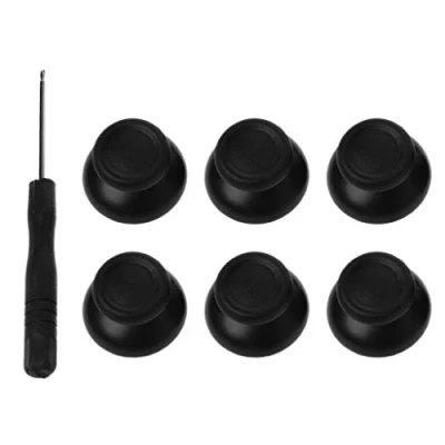 Abbildung von SHOTAY 6PCS Analog Stick Thumbsticks Thumb Joystick Schraubendreher Werkzeugsatz Ersatzkits Schwarz für 4 PS4 Controller Ersatzteile