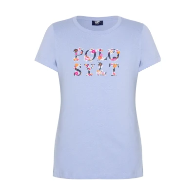 Abbildung von Polo Sylt Print Shirt im geblümten Label Design