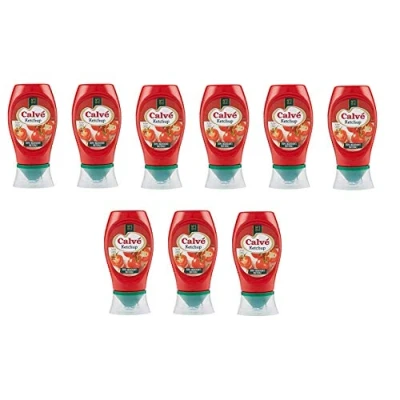 Abbildung von 9x Calvé Ketchup Squeeze FritesSoße Tafelsauce natürliche Inhaltsstoffe 250ml