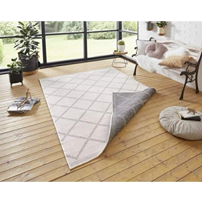 Abbildung von NORTHRUGS Teppich &quot;Corsica Wendeteppich&quot;, rechteckig, In &amp; Outdoor, Wetterfest, Balkon, Garten, Wohnzimmer, Wasserfest