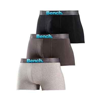 Abbildung von Bench 3 PACK Panties, Herren, Größe: XL, Schwarz/grau melange/dunkelgrau
