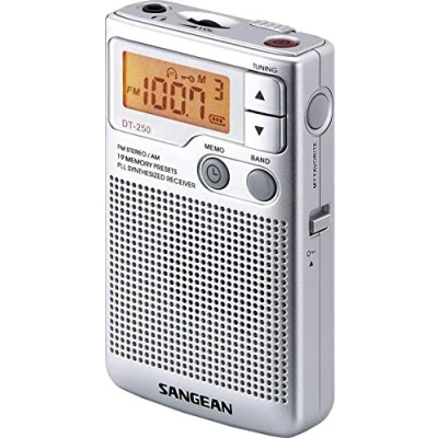 Abbildung von Sangean Pocket 250 Taschenradio UKW, MW Silber Radio