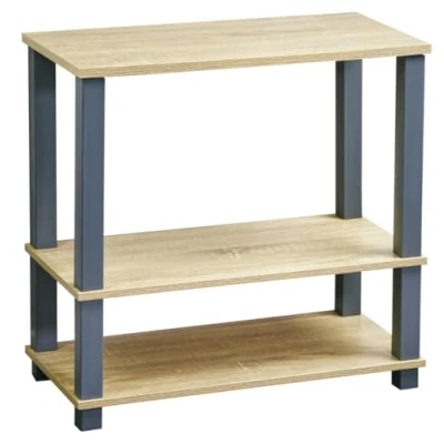 Abbildung von Kesper Regal, Material: MDF, Maße: B 60 x T 29 H 58,5 cm, Farbe: Somona Eiche Dekor, Grau 18451