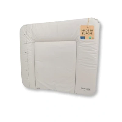Abbildung von pic Bear Wickelauflage hochwertige OEKO TEX Wickeltischauflage pflegeleichte Wickelunterlage Auflage Wickelkommode 85 x 72 cm greige