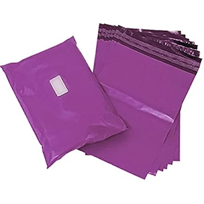 Abbildung von Triplast Versandtaschen aus Kunststoff, 33 x 48 cm, Violett, 100 Stück