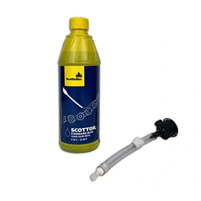 Abbildung von Scottoiler Scottoil Kettenöl für Motorrad, 500ml Blau mit Einfüllstutzen