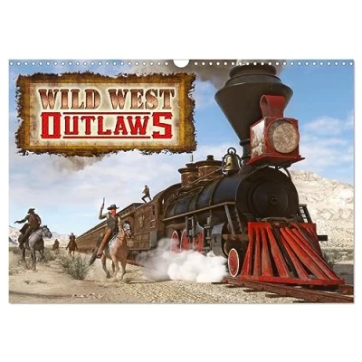 Abbildung von Wild West Outlaws (Wandkalender 2025 DIN A3 quer), CALVENDO Monatskalender