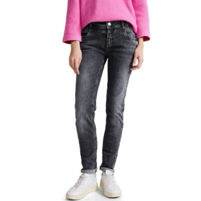 Abbildung von Street One Jeans Slim Fit, Damen, Größe: 29x30, Grau