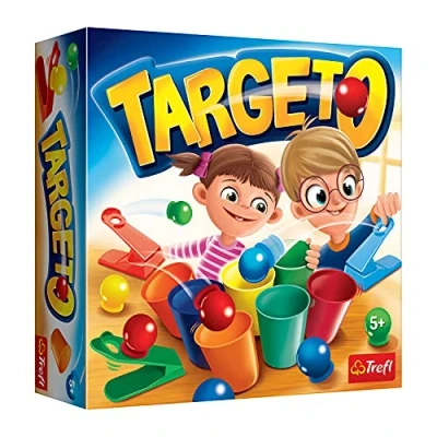 Abbildung von Trefl, Targeto, Familienspiel, Zielschießspiel, Katapultschießen, Gesellschaftsspiel für Erwachsene und Kinder ab 5 Jahren 2196 Farbig
