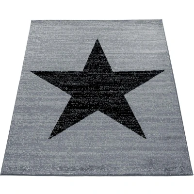 Abbildung von Paco Home Teppich &quot;Fiesta 116&quot;, rechteckig, Kurzflor, Motiv Stern, ideal im Wohnzimmer &amp; Schlafzimmer