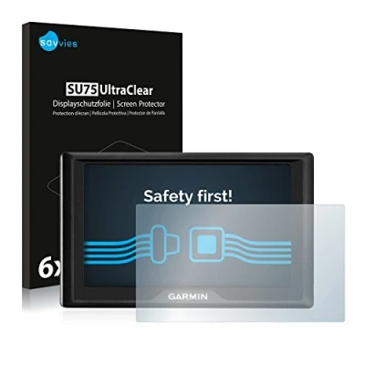 Abbildung von Savvies 6 Stück Schutzfolie für Garmin Drive 51 LMT S Displayschutz Folie Ultra Transparent