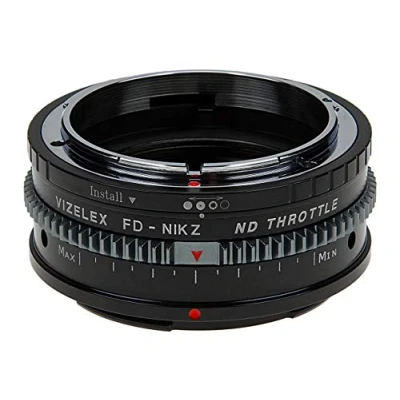 Abbildung von Vizelex CINE ND Throttle Lens Mount Adapter Compatible with Canon FD and FL on Nikon Z Cameras