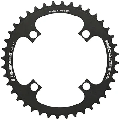 Abbildung von Spécialités TA E Single 104 Bike Kettenblatt, Unisex, Schwarz, 40T