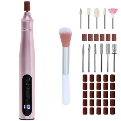 Abbildung von Adler Maniküre Pediküre Set AD 2181, elektrischer Nagelfräser, Set, Nagelfeile, pink