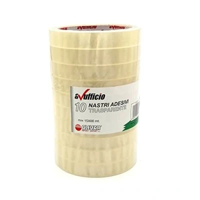 Abbildung von Alevar Autoffice Klebeband, transparent, 15 x 66 m, 10 Stück