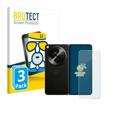 Abbildung von BROTECT Entspiegelungs Schutzglas für OnePlus Open (case friendly) (3 Stück) Schutz Folie Panzerfolie Glas Matt [Extrem Kratzfest 9H, Anti Reflex]