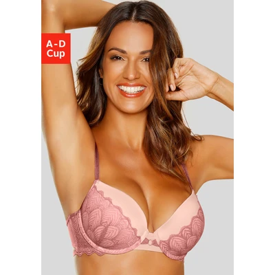 Abbildung von Lascana BH Pushup BH, Damen, Größe: 70D, Rose pfirsich