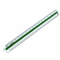 Abbildung von Rumold Dreikantmaßstab 30cm Teilung architect 1 Kunststoff weiß