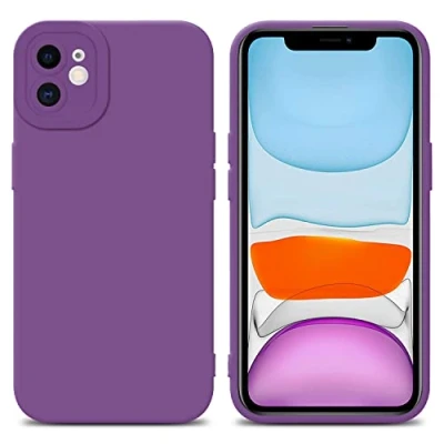 Abbildung von Cadorabo Hülle kompatibel mit Apple iPhone 11 Schutzhülle TPU Silikon Case Liquid Design Kameraschutz Slim Kratzfest Weiche Gummi Rundumschutz für in Lila