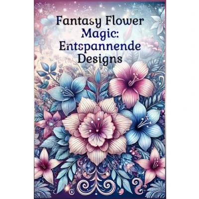 Abbildung von Fantasy Flower Magic: Entspannende Designs für Erwachsene Ein Blumen Malbuch zur Stressbewältigung und Entspannung