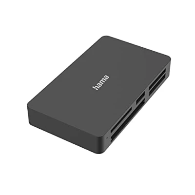 Abbildung von Hama SD Kartenlesegerät USB 3.0 „All in One“ 5 Slots (5 Gbps Kartenleser für SD, SDHC, SDXC, microSD, microSDHC, microSDXC, MMC, MS, CF, xD Speicherkarten, 5in1 Card Reader Windows und Mac)