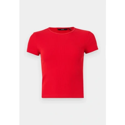 Abbildung von Vero Moda Vmchloe Tshirt basic, Damen, Größe: XL, High risk red