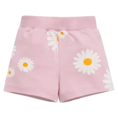 Abbildung von Pinokio kurtze Hose Daisy, 95% Cotton 5% Elastane, rosa, Blumenmuster, Mädchen, Gr 62 122(80)