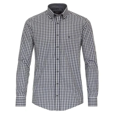 Abbildung von Casamoda Casual Fit Hemd, Herren, Größe: Medium, Graues dunkelblau