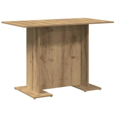 Abbildung von vidaXL Esstisch, Küchentisch Pflegeleicht, Tisch für Esszimmer Küche, Esszimmertisch Speisetisch, Artisan Eiche 110x60x75cm Holzwerkstoff